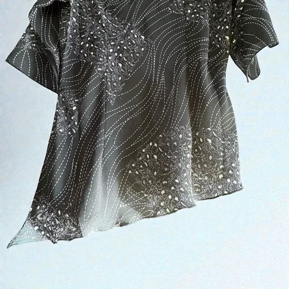 Vintage 2000s Women’s Blouse By Millenium Size Large, Sheer Fairy Whimsigoth - Picture 14 of 16